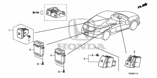Switch for 2008 Honda Accord #1