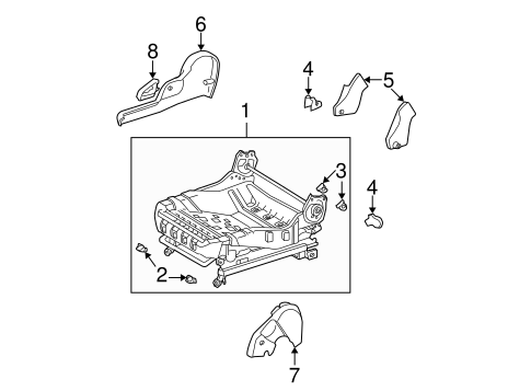 BODY/TRACKS & COMPONENTS for 2003 Toyota Corolla #1