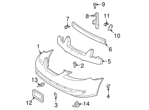 BODY/BUMPER & COMPONENTS - FRONT for 2004 Toyota Solara #1