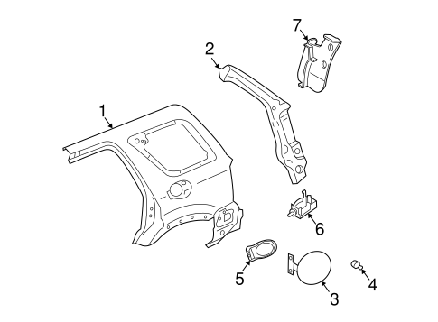 Mariner QUARTER PANEL & COMPONENTS