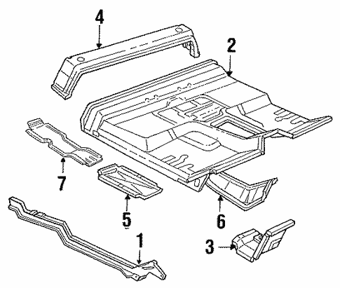 Body/Floor - Cab for 1997 Ford F-350 #2