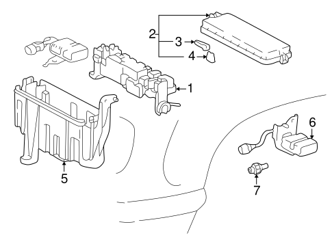 ELECTRICAL/ELECTRICAL COMPONENTS for 2000 Toyota Tundra #1