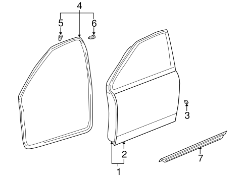BODY/DOOR & COMPONENTS for 2001 Toyota Prius #2