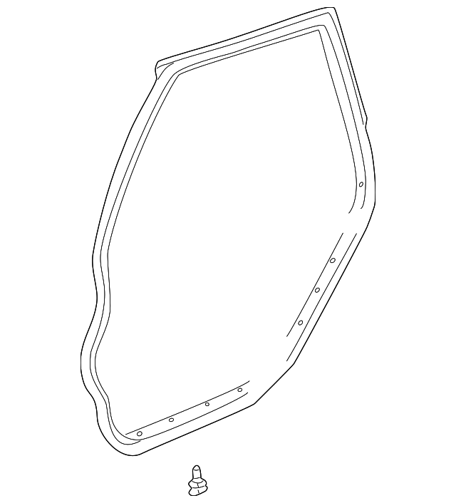 88969775 Деталь DOOR W'STRIP, LEFT