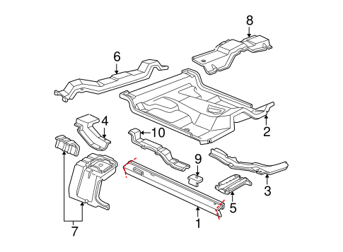 Body/Rocker for 2000 Ford Ranger #2