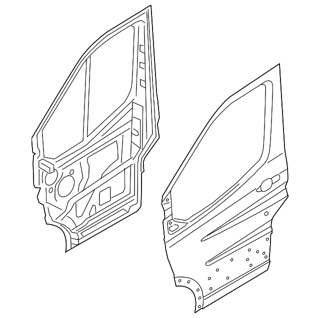 EK4Z-6120124-B Деталь DOOR SHELL, RIGHT