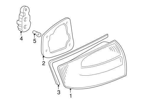 Tail Lamps for 2001 Audi A6 #0