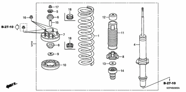 Front Shock Absorber for 2006 Acura TL #0