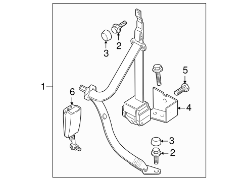 Discovery REAR SEAT BELTS