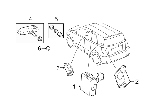 ELECTRICAL/TIRE PRESSURE MONITOR COMPONENTS for 2012 Scion xD #1