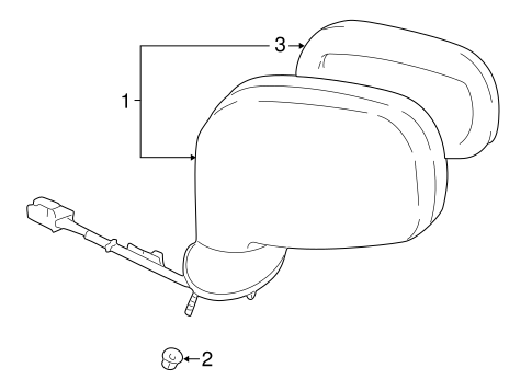 BODY/OUTSIDE MIRRORS for 2003 Toyota MR2 Spyder #1