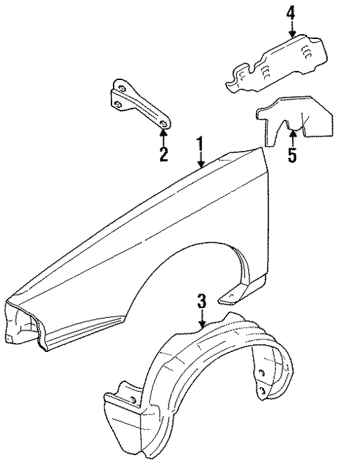 Fender & Components for 1998 Oldsmobile 88 #0
