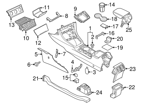 Body/Center Console for 2016 Volkswagen GTI #2