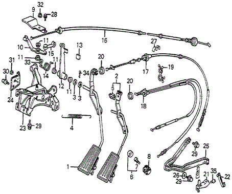 1985 Honda ACCORD HATCHBACK S WIRE, THROTTLE - (17910SA5772) 1985 Honda ACCORD HATCHBACK S WIRE, THROTTLE - (17910SA5772)