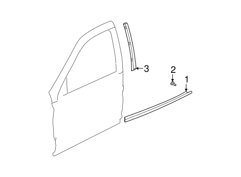 L200 EXTERIOR TRIM - FRONT DOOR
