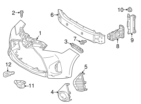BODY/BUMPER & COMPONENTS - FRONT for 2016 Toyota Yaris #1