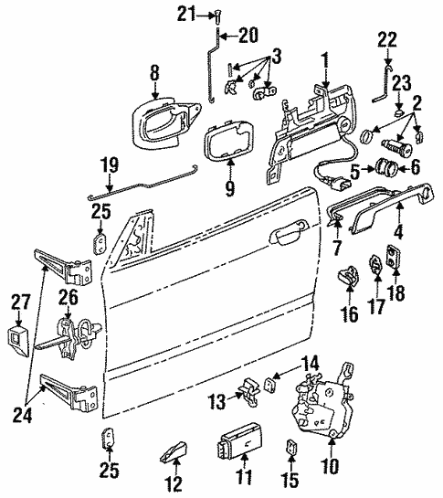 Rear Door for 1997 BMW 318is #0