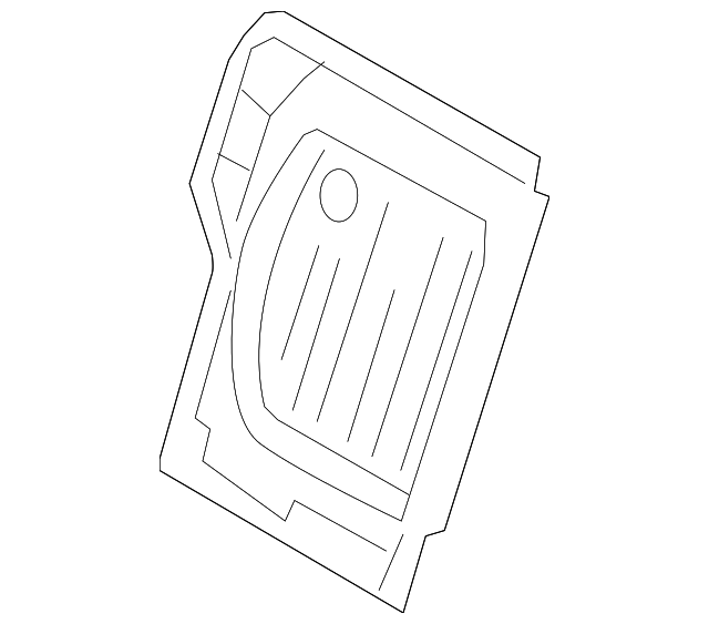 13162142 Деталь SEAT BACK PANEL, RIGHT
