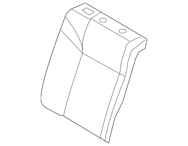 94708729 Деталь SEAT BACK COVER, RIGHT