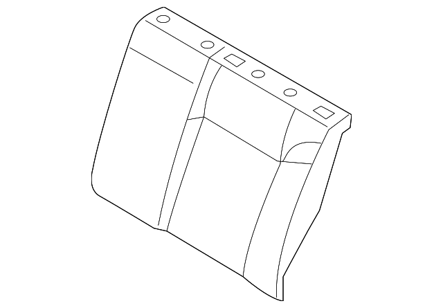 94708728 Деталь SEAT BACK COVER, LEFT