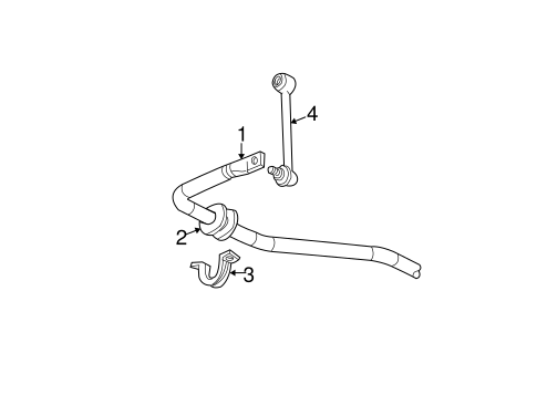 Stabilizer Bar & Components for 2000 GMC Yukon #0