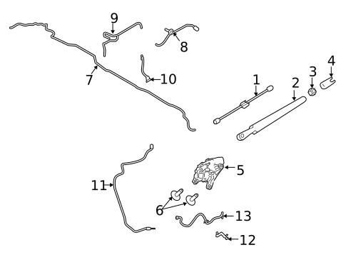 Wiper & Washer Components for 2021 Ford Explorer #0
