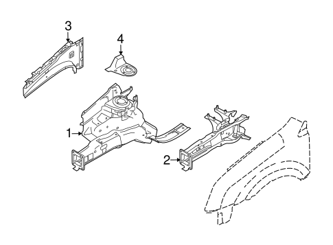Transit Connect STRUCTURAL COMPONENTS & RAILS