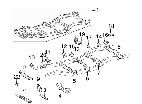 BODY/FRAME & COMPONENTS for 1998 Toyota Tacoma #3