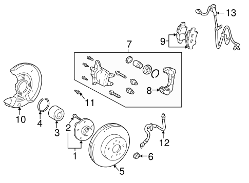 BRAKES/FRONT BRAKES for 2006 Scion xB #1