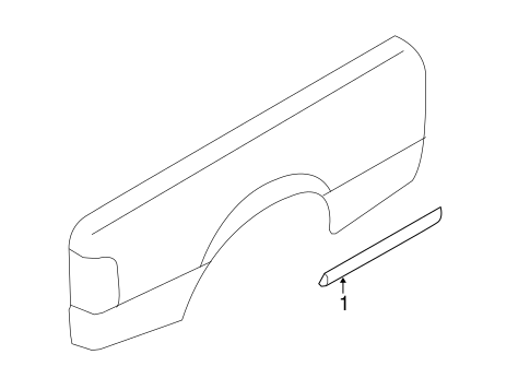 Body/Exterior Trim - Rear Door for 2008 Ford Ranger #1