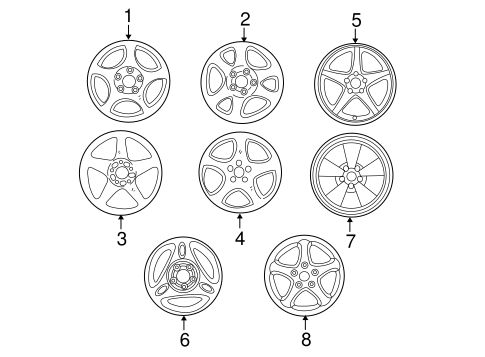 Front Suspension/Wheels for 2000 Ford Mustang #1