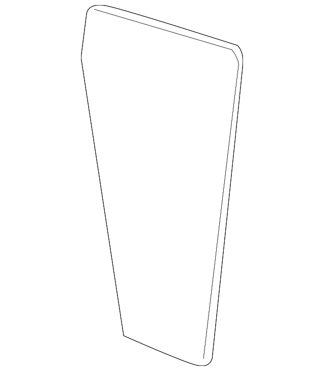 12793795 Деталь SEAT BACK PANEL, RIGHT