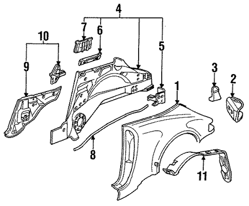 911 QUARTER PANEL & COMPONENTS 2