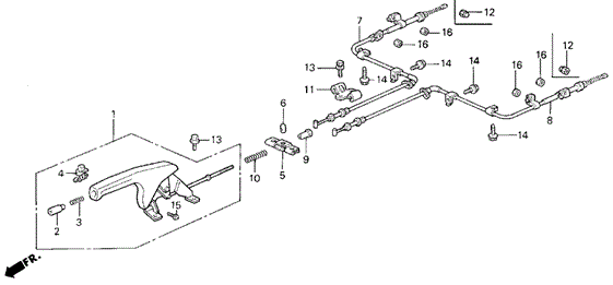 Parking Brake for 1993 Acura Legend #1