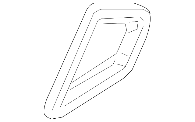 6H6Z-5429904-B Деталь GLASS W'STRIP, RIGHT