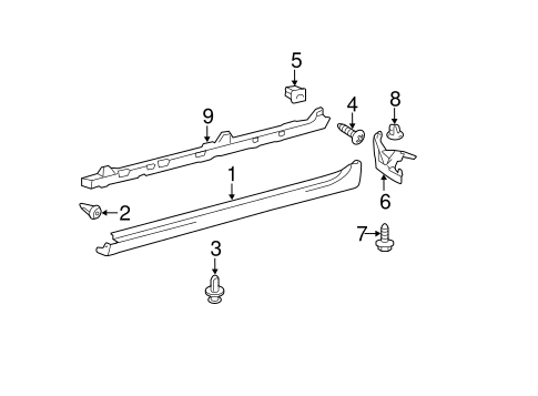 BODY/EXTERIOR TRIM - PILLARS for 2011 Toyota Camry #2