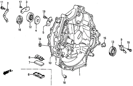 MT Clutch Housing for 1984 Honda Prelude #0