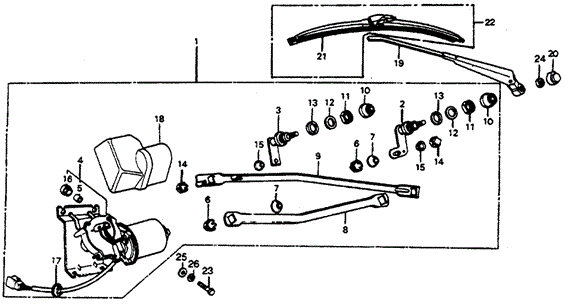 ELECTRICAL / EXHAUST / HEATER / FUEL/WINDSHIELD WIPER ('75-'76) (FR: 3361733) for 1975 Honda CIVIC 1200 HATCHBACK #1