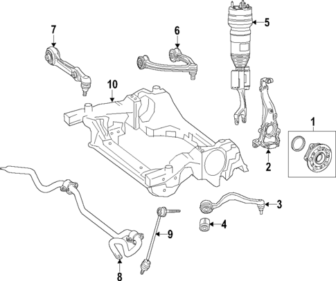 Front Suspension for 2017 Mercedes-Benz GLC 43 AMG® #0