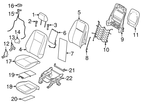 Transit Connect FRONT SEAT COMPONENTS 2
