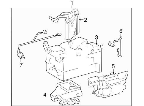 HVAC/HEATER COMPONENTS for 2004 Scion xB #1