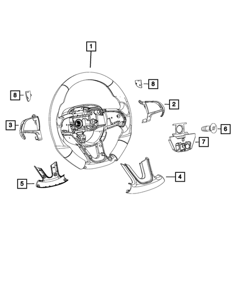 Steering Wheel for 2016 Jeep Grand Cherokee #1