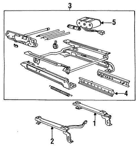 Body/Tracks & Components for 1995 Chevrolet Corvette #1