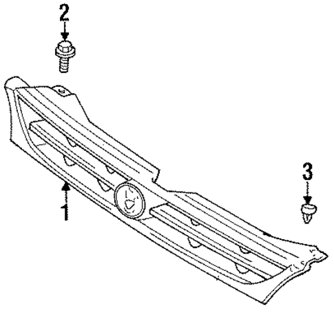 BODY/GRILLE & COMPONENTS for 1996 Toyota Camry #1