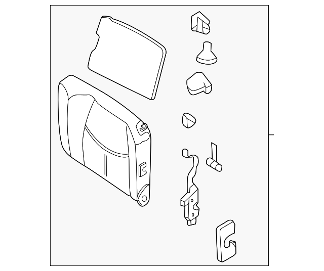 997-522-011-09-5S4 Деталь SEAT BACK ASSY, LEFT