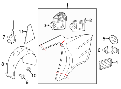 Panamera QUARTER PANEL & COMPONENTS