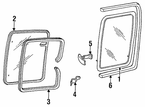 Side Glass for 1994 Mazda B3000 #0
