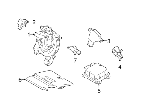 Air Bag Components for 2018 Ford Mustang #1