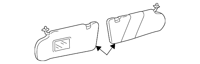 EDQ501310LUM Деталь SUNVISOR, LEFT