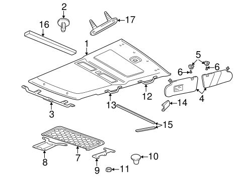 Freelander INTERIOR TRIM - ROOF